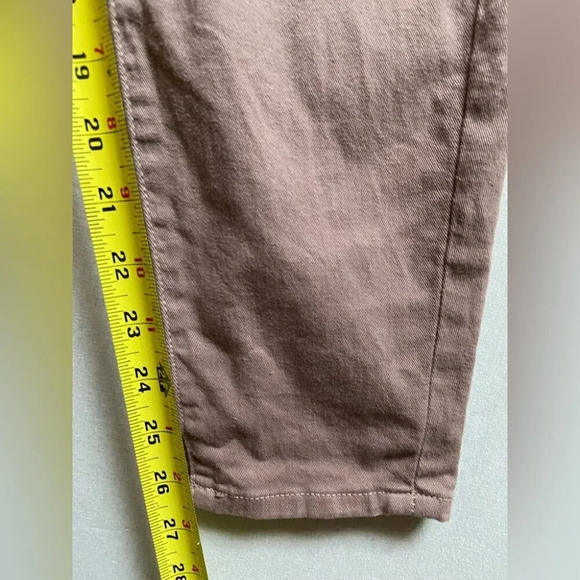 Fidelity Hepburn low rise crop dusty rose colored jeans Sz 27 - Picture 10 of 12